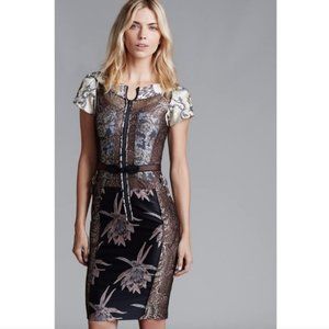 Byron Lars Anthropologie embroidered dress